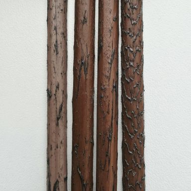 1. Polyrattan-Muster inspiriert von Naturholz – Dekoideen Rattan-Muster in braun