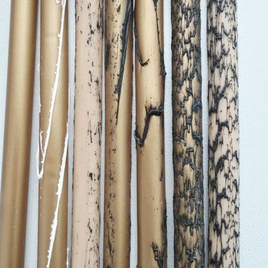6. Strukturverlauf für Polyrattan-Deko Polyrattan-Oberflächen von Gold bis Anthrazit