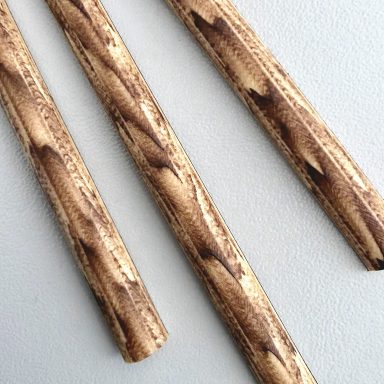 21. Holzoptik für Körbe & Übertöpfe Holzmaserung als Polyrattan-Designvorlage